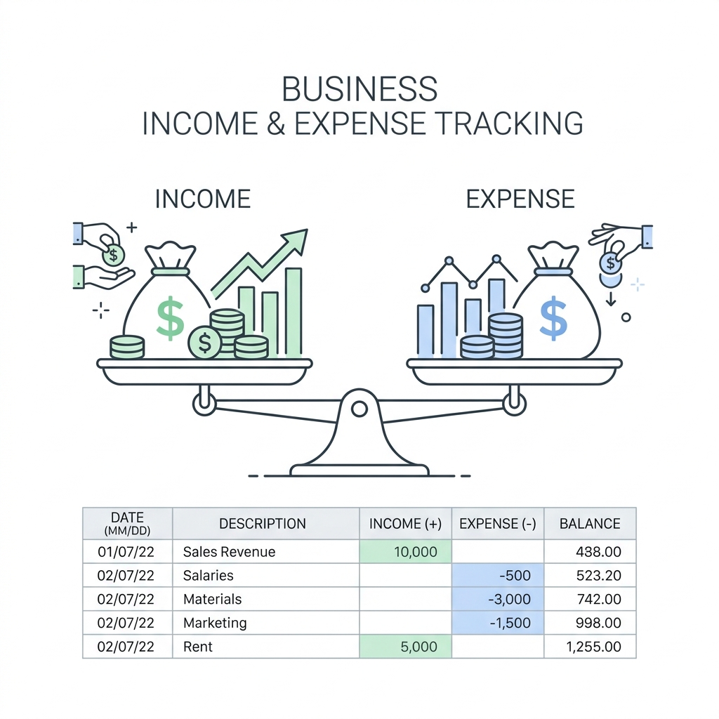 Income and Expense Ledger Tracker